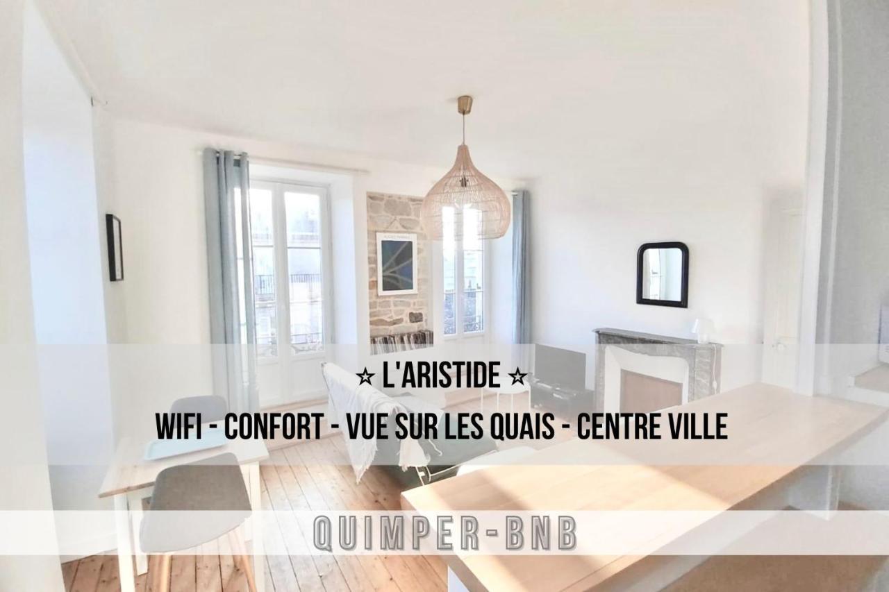 L'Aristide - Entre Gare Et Centre Ville - Vue Sur Les Quais Quimper Buitenkant foto